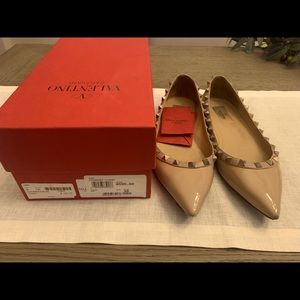 Valentino rock stud flats